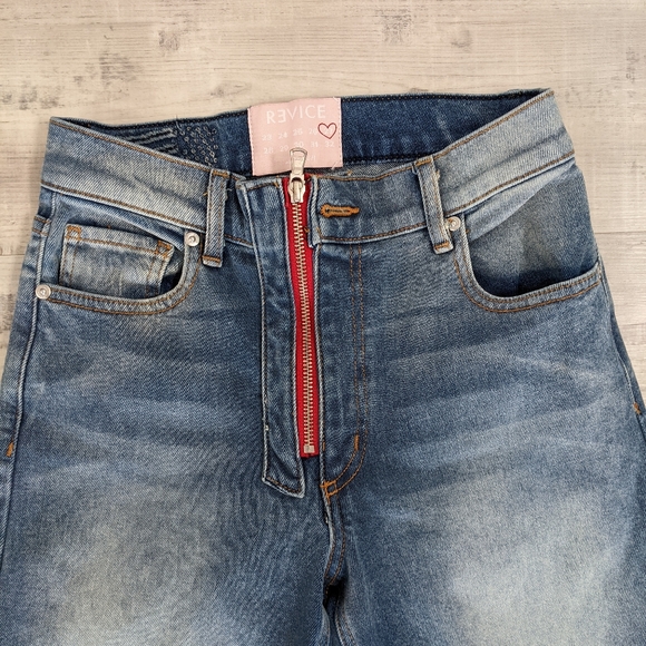 Revice Denim Mon Amour Sugar Wash Crop High Rise Jeans - Picture 5 of 10